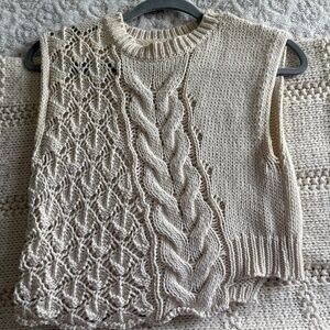 Zara asymmetrical knitted top!